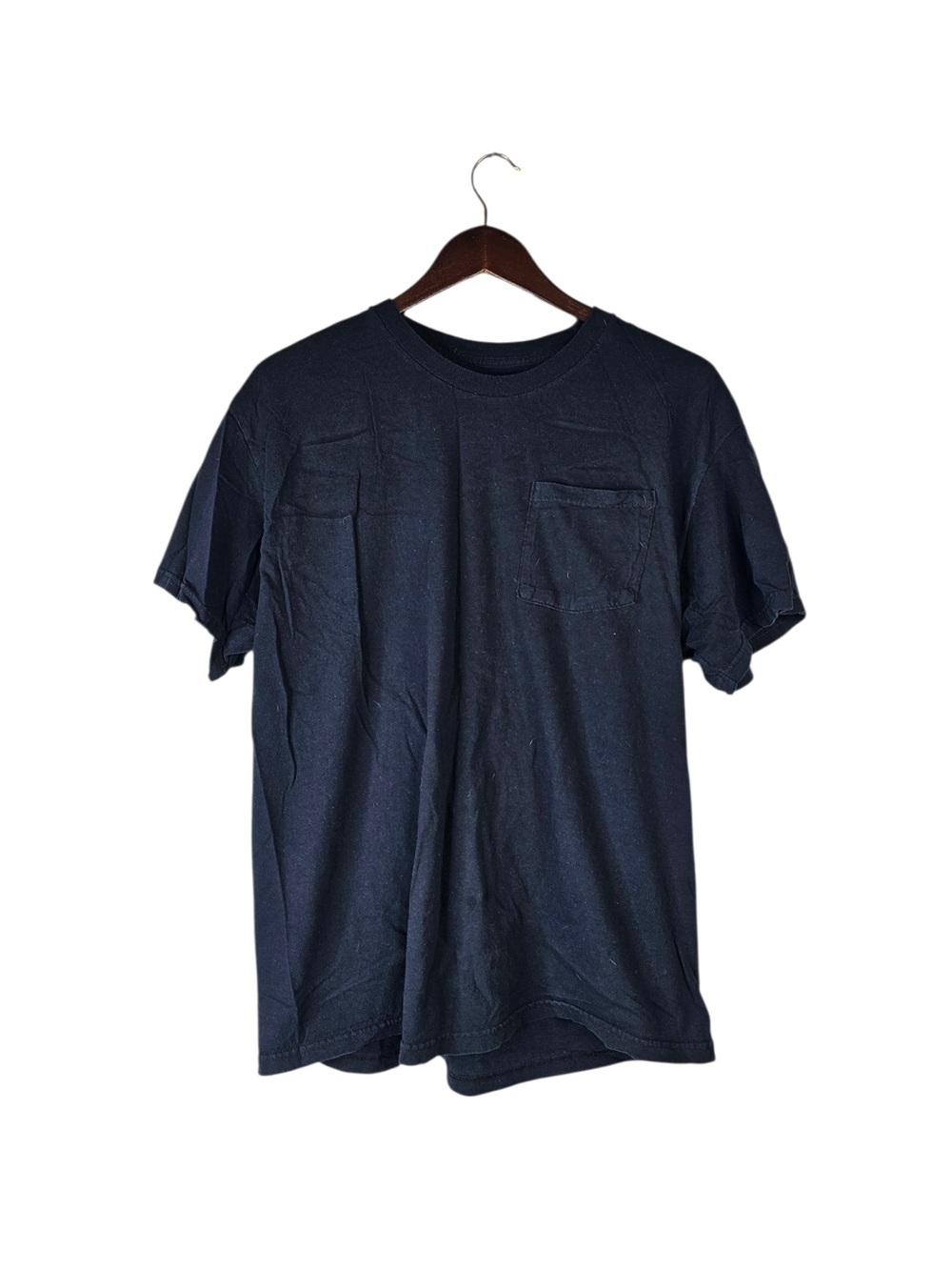Fruit of the Loom Men's Black Short Sleeve Pocket T-Shirt - XL